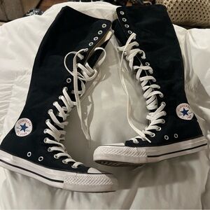 NEWConverse All Star Black Knee-High Lace-Up Sneakers